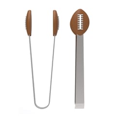 Kitchen Innovations Silicone/Stainless Steel Mini Football Tongs