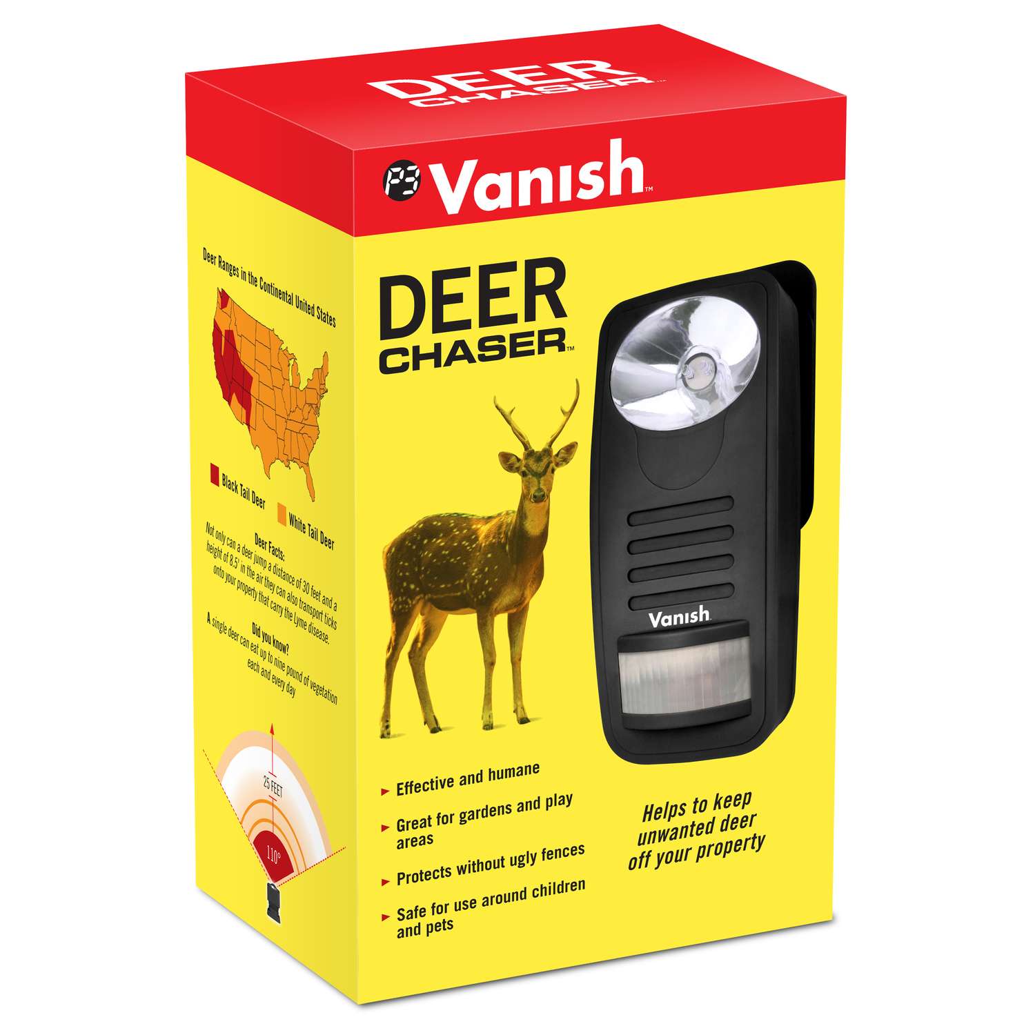 Vanish Deer Chaser BatteryPowered Electronic Pest Repeller For Deer