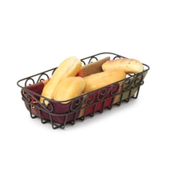 Spectrum Scroll 6.5 in. L X 13 in. W X 3.5 in. H Bronze Bread Basket