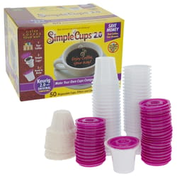 Simple Cups Purple Plastic Refillable Coffee Capsules