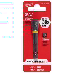 Milwaukee Shockwave 5/16 in. X 2-9/16 in. L Steel Nut Driver 1 pc