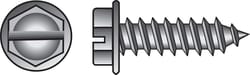 HILLMAN No. 10 Ga. X 3/4 in. L Slotted Hex Washer Head Sheet Metal Screws 100 pk