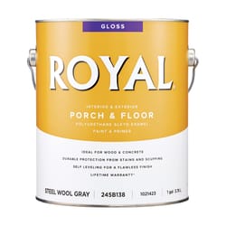 Royal Gloss Steel Wool Gray Porch and Floor Paint+Primer 1 gal