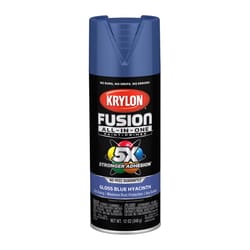 Krylon Fusion All-In-One Gloss Blue Hyacinth Paint+Primer Spray Paint 12 oz