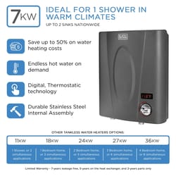 Black+Decker 1 gal 7000 W Tankless Electric Water Heater