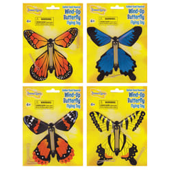 Insect Lore Wind Up Butterfly Flying Toy Assorted 4 pc