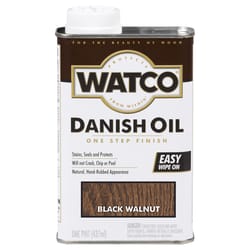 WATCO Transparent Black Walnut Oil-Based Danish Oil 1 pt