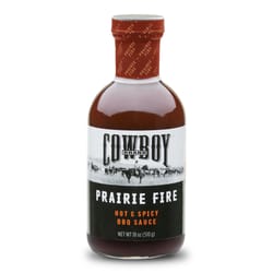 Cowboy Prairie Fire Hot and Spicy BBQ Sauce 18 oz