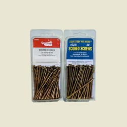 Squeeeeek No More No. 8 X 3 in. L Square Bugle Head Coarse Scored Screws