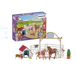 Schleich Horse Club Horse Club Hannahs Guest Horses and Dog Toy Multicolored