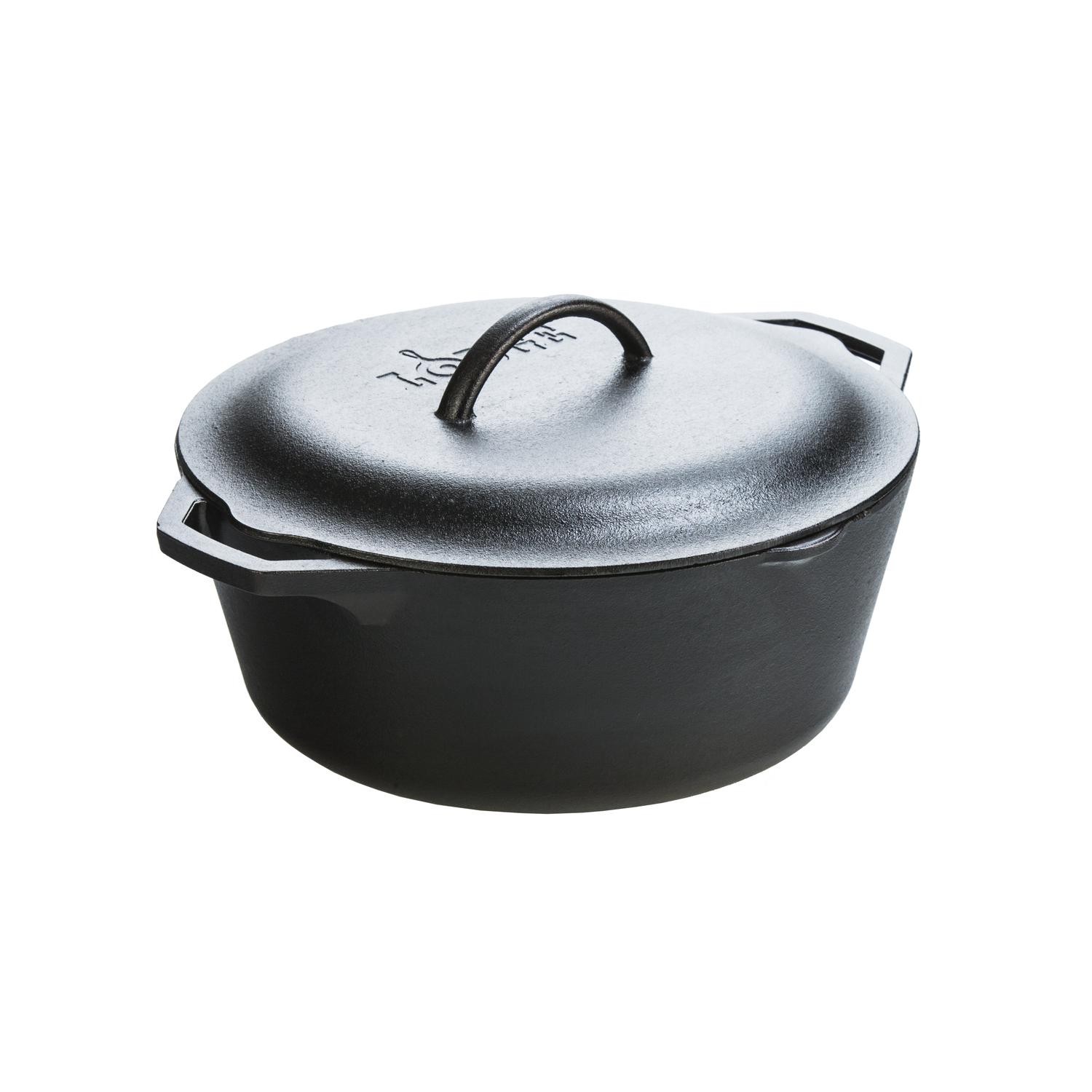 Lodge Cast Iron Dutch Oven 7 qt Black Sansujyuku sansujyuku.com