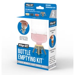 Flip-it! Gray Polypropylene Bottle Emptying Kit