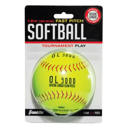 Franklin Fast Pitch Yellow Synthetic Softballs 12 in. 1 pk