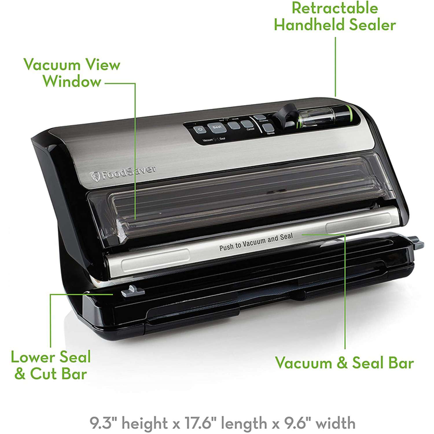 FoodSaver® Space Saving Food Vacuum Sealer - Black, 1 ct - Fred Meyer