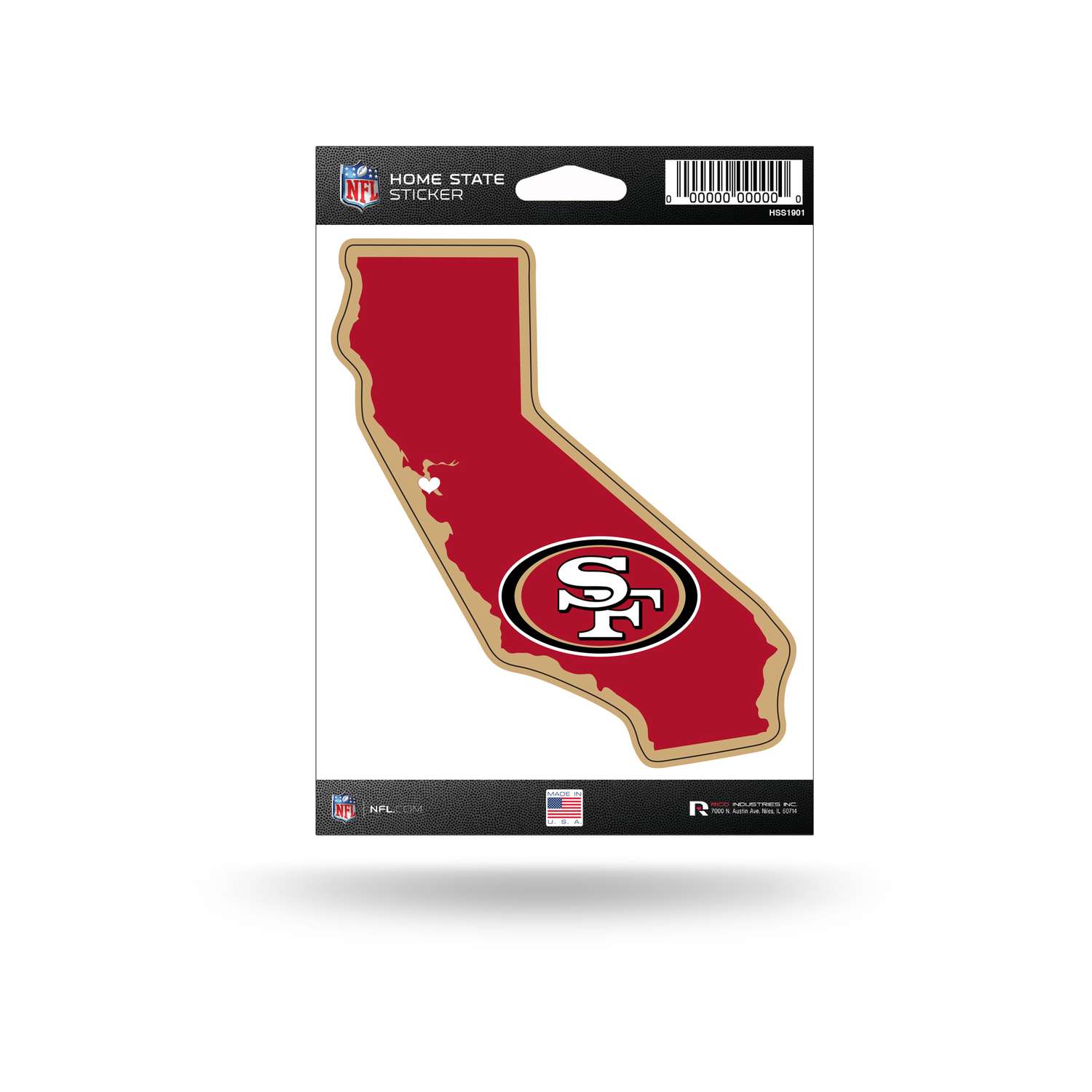San Francisco 49ers Vinyl Sticker Decal Team Colors Truck Windows
