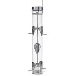 Droll Finch 1 lb Polycarbonate Tube Bird Feeder 6 ports