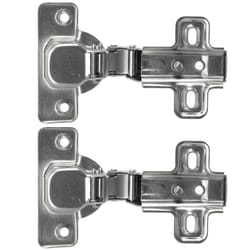 Laurey 2 in. W X 5 in. L Chrome Steel Cabinet Hinge 2 pk