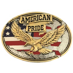 Montana Silversmiths American Pride Multicolored Belt Buckle