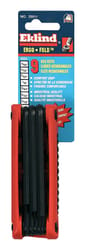 Eklind 5/64" to 1/4" SAE Ergo Fold Hex Key Set 9 pc