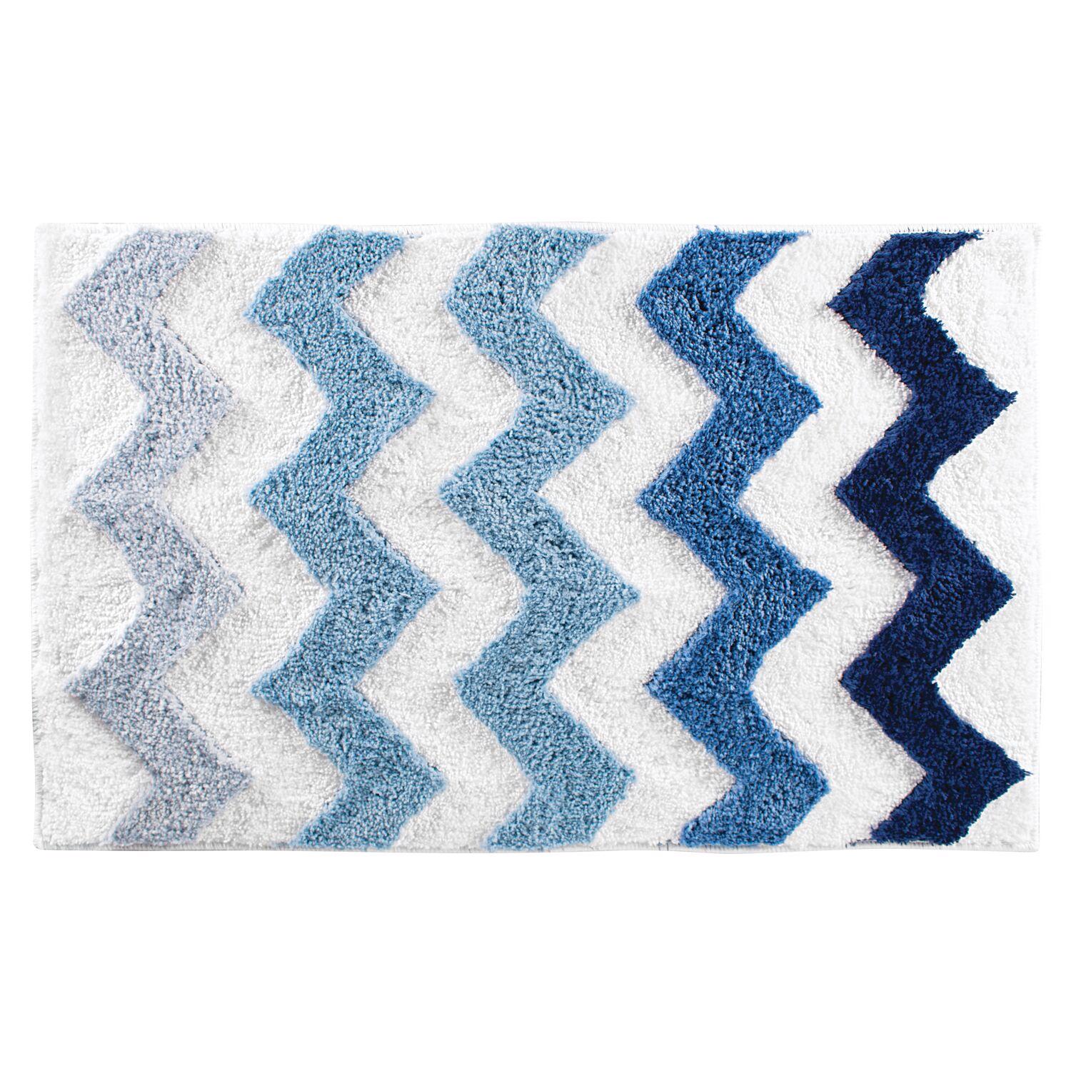 InterDesign 34 in. L X 21 in. W Multicolored Microfiber Polyester Bath ...