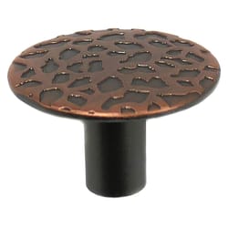 Laurey Colonial Round Cabinet Knob 1-1/16 in. D Antique Copper 1 pk