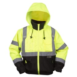 Cordova Reptyle XL Long Sleeve Men's Hooded Safety Jacket Lime