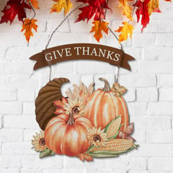 Glitzhome 16 in. Thanksgiving Wall Decor