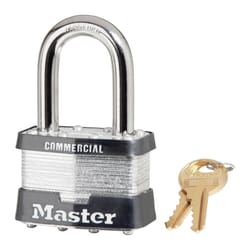 Master Lock 2 in. W Steel 4-Pin Tumbler Padlock