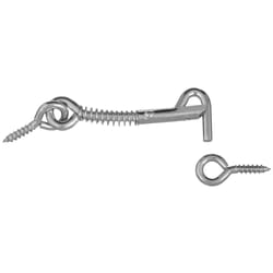 National Hardware Zinc-Plated Silver Steel 2-1/2 in. L Safety Hook and Eye 1 pk