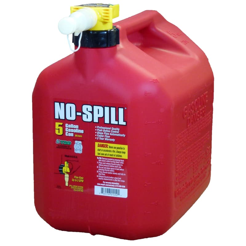No-Spill Plastic Gas Can 5 gal Mfr# 1460 - Ace Hardware