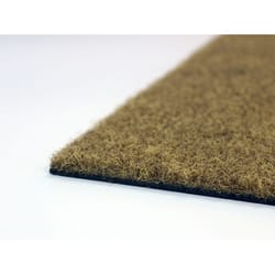 Americo Home Flocked KoKo 18 in. W X 30 in. L Black/Tan Cat Welcome Coir Door Mat