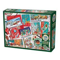 Cobble Hill Mid Mod Season's Greetings Jigsaw Puzzle 1000 pc