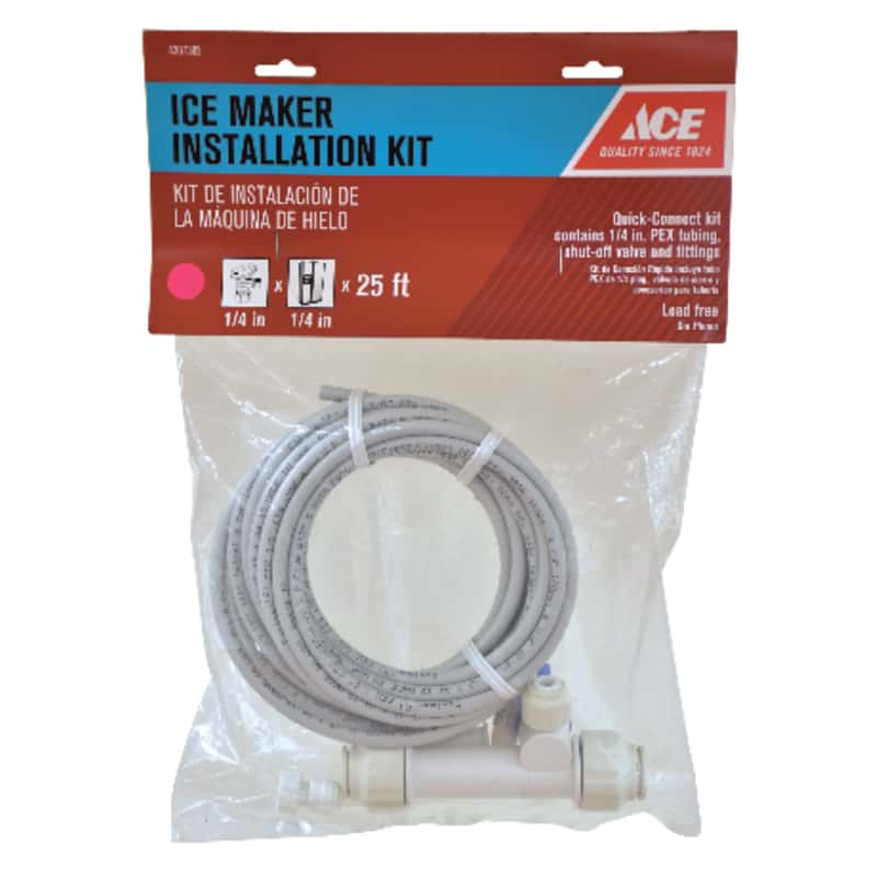 Ace 1/4 in. D X 1/2 in. D Ice Maker/Water Line Installation Kit Ace