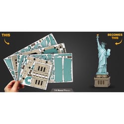 Metal Earth Statue of Liberty Model Kit Teal Blue/Brown 114 pc