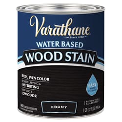 Varathane Semi-Transparent Ebony Water-Based Wood Stain 1 qt
