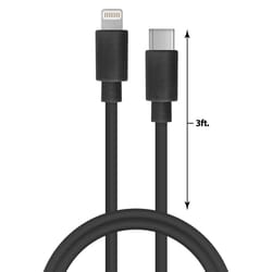 Blazing Voltz Lightning to Type C Cable 3 ft. Assorted