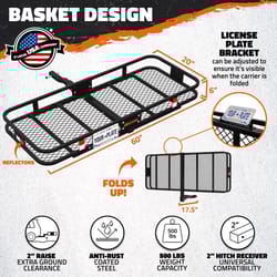 Mockins Black Cargo Carrier Set 1 pk