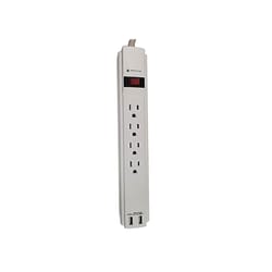 Fabcordz 4 ft. L 4 outlets Surge Protector White 990 J