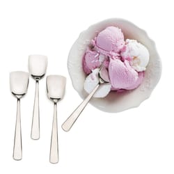 RSVP International Endurance Silver Stainless Steel Ice Cream Spoon Set