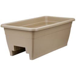 HC Companies 9 in. H X 12 in. W X 12 in. D Resin Raised Bed Planter Mocha