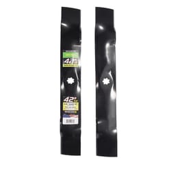 MaxPower 42 in. Standard Mower Blade Set For Riding Mowers 2 pk