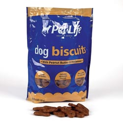 Pet Life Peanut Butter Grain Free Biscuit For Dogs 4 bag 1 pk