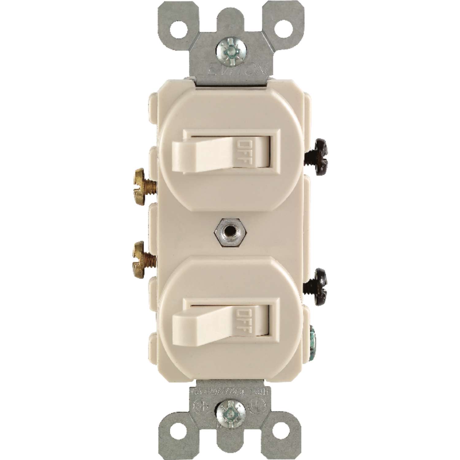 Leviton 15 amps Single Pole Toggle Switch Light Almond 1 pk Ace Hardware