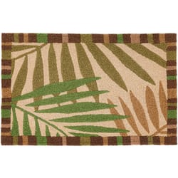 Jellybean 20 in. W X 30 in. L Multi-Color Tropical Leaves Polyester Accent Rug