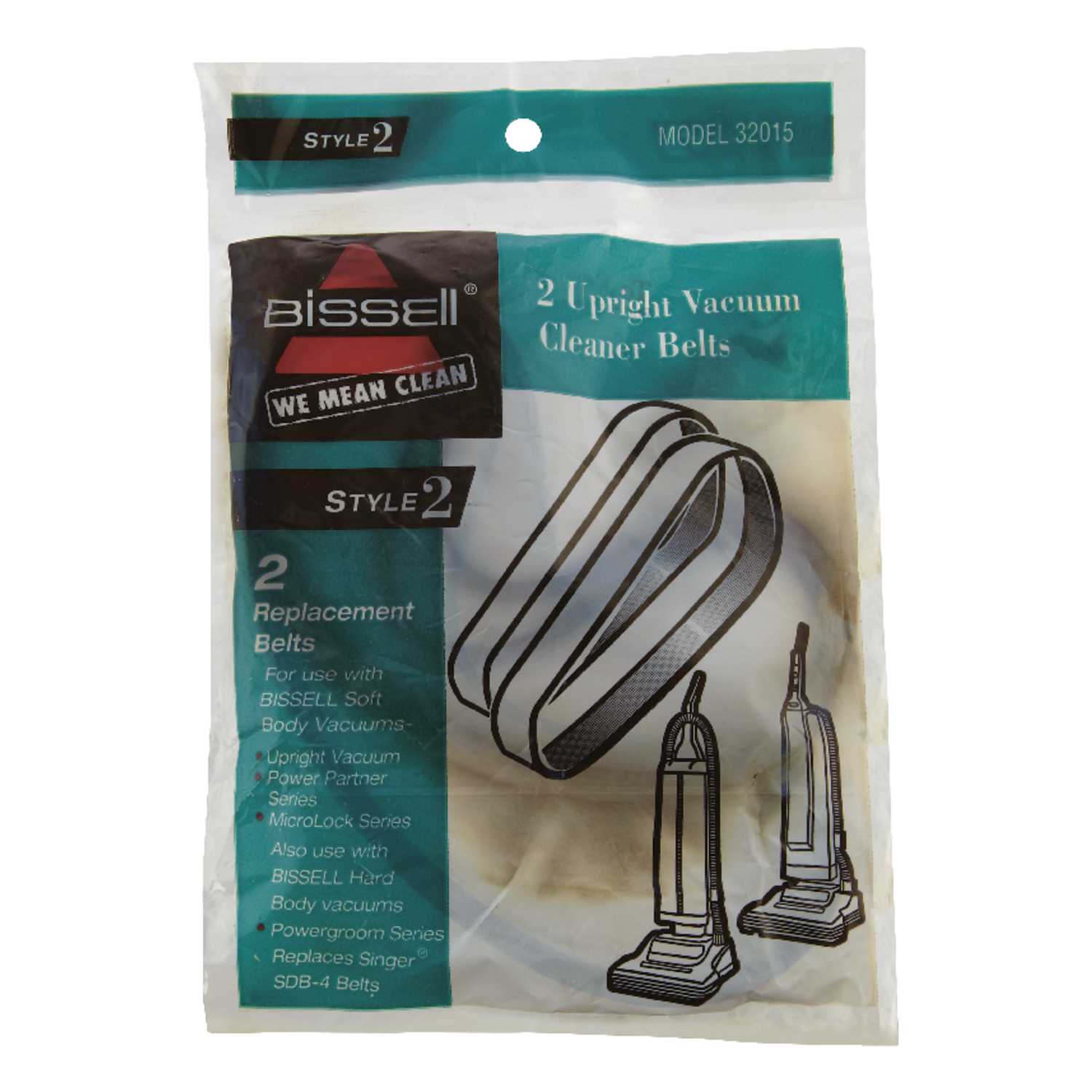 Bissell Vacuum Belt For Upright Vacuums 2 pk Ace Hardware
