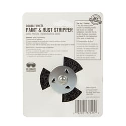 Ace 4 in. Silicon Carbide Bolt-On Drill Mount Paint and Rust Remover Disc 24 Grit Extra Coarse 2 pk