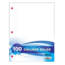 Bazic Products 10-1/2 in. W X 8 in. L College Ruled Filler Paper 100 sheet