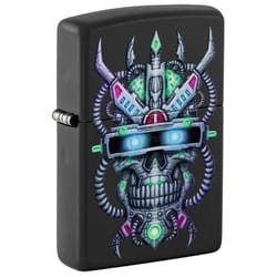 Zippo Black Cyber Skull Lighter 2 oz 1 pk