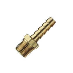 Tru-Flate Brass Barb Hose Fitting 3/8 in. Male 1 pc