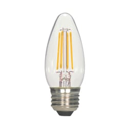 Satco C11 E26 (Medium) LED Bulb Warm White 40 Watt Equivalence 1 pk